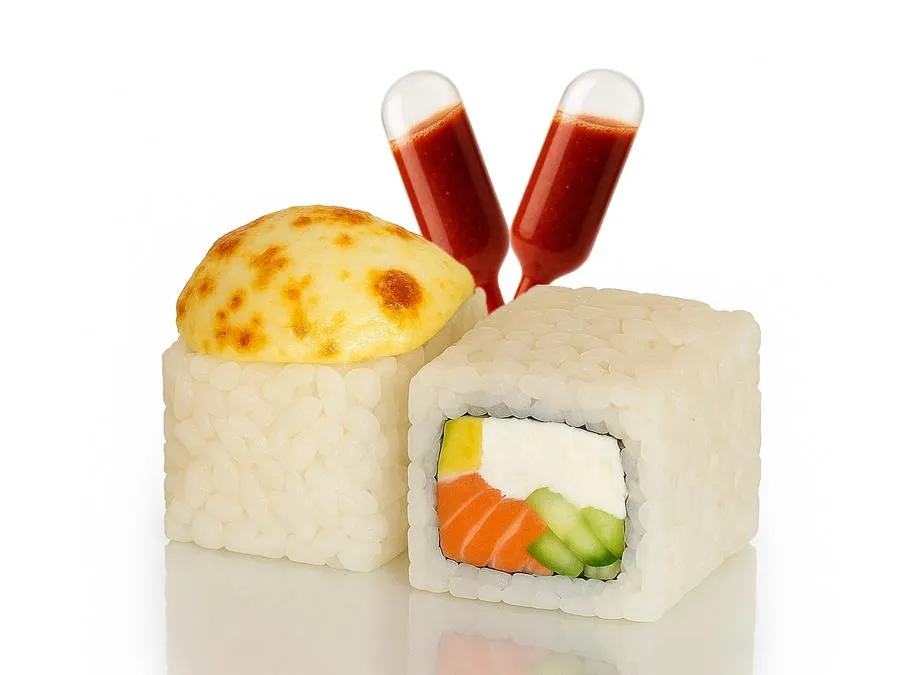 Запечённый с Лососем с соусом Том-ям