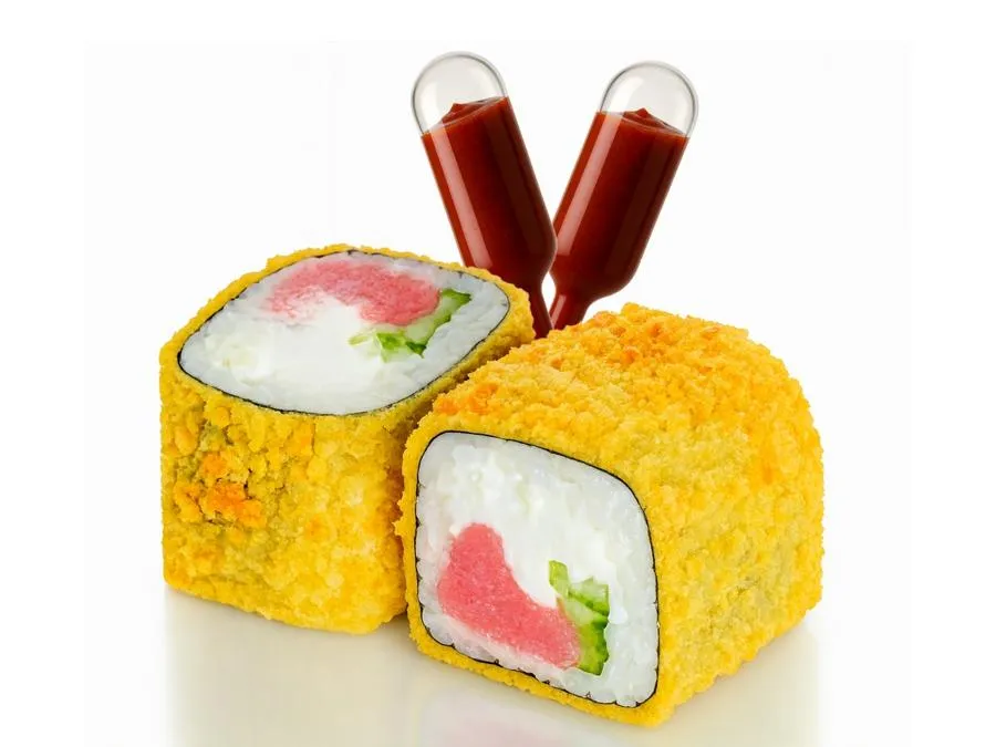 Жареный с Тунцом с соусом Кимчи