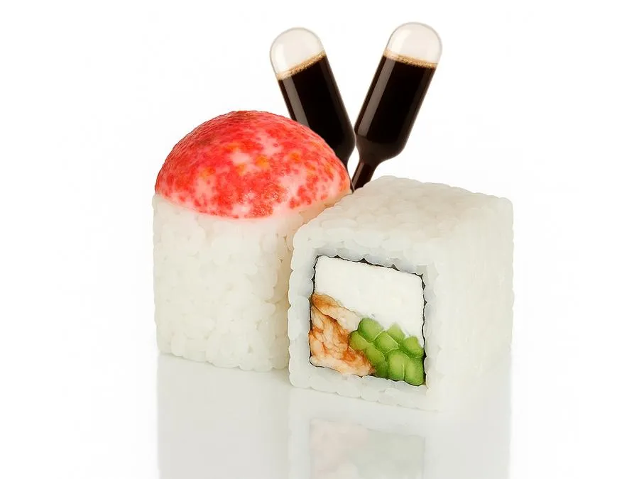 Запечённый с Угрем с соусом Понзу