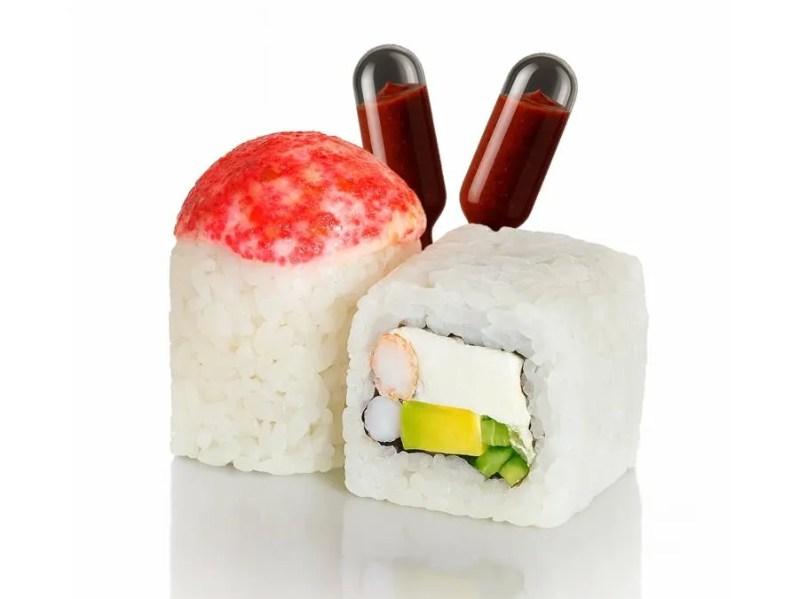 Запечённый с Креветкой и соусом Кимчи