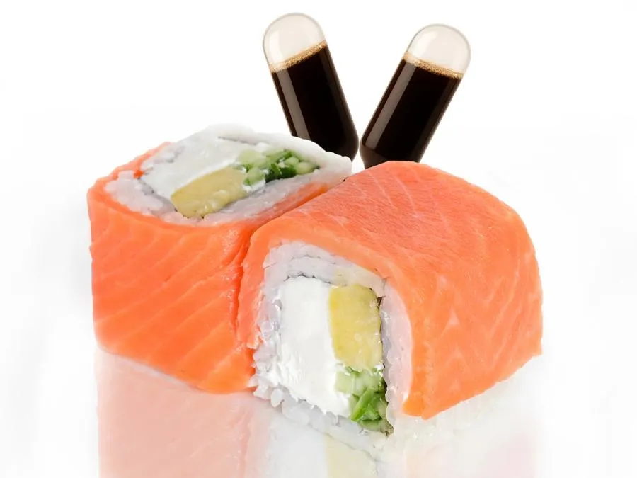 Филадельфия с Манго и соусом Понзу