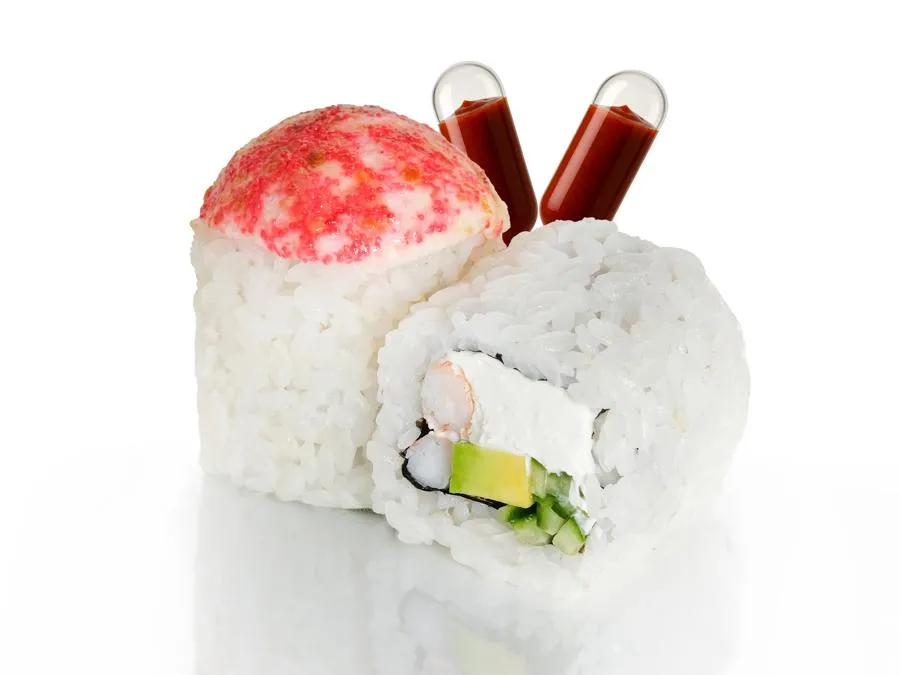 Запечённый с Креветкой и соусом Кимчи