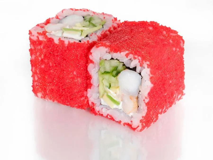 Калифорния с Креветкой и соусом Кимчи
