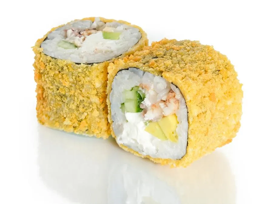 Жареный с Угрём и Кунжутным соусом