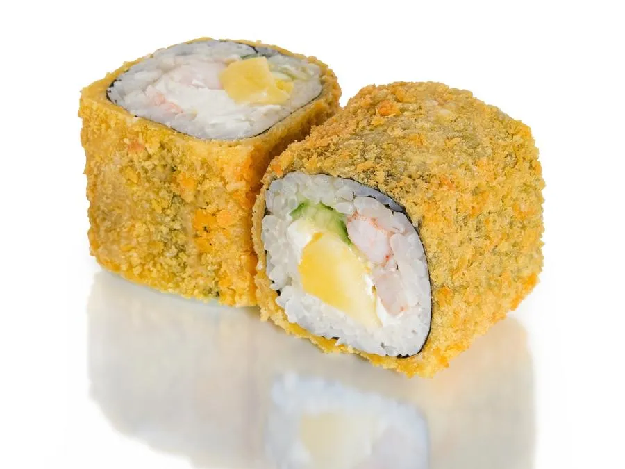 Жареный с Манго и Креветкой и соусом Понзу