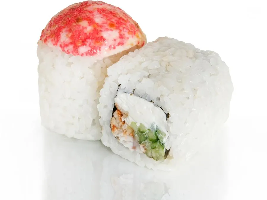 Запечённый ролл с Угрем с соусом Понзу